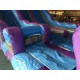 Purple Marble Dual Lane Inflatable Dry Slide