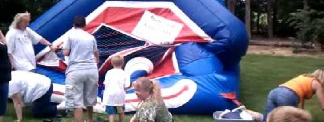 How to deflate a bounce house?